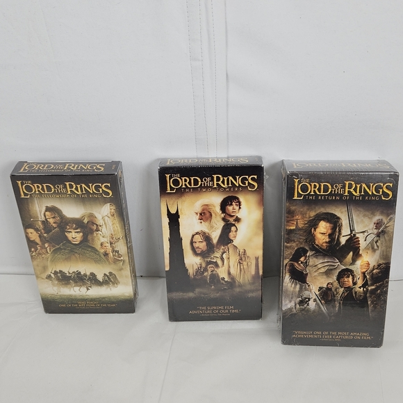 New factory sealed* VHS☆☆ Lord of the Rings trilogy♡ rare☆ collectable * - Picture 15 of 15